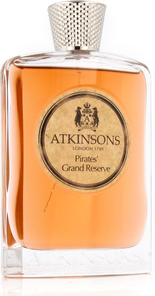 A bottle of Atkinsons Pirates' Grand Reserve Eau de Parfum.