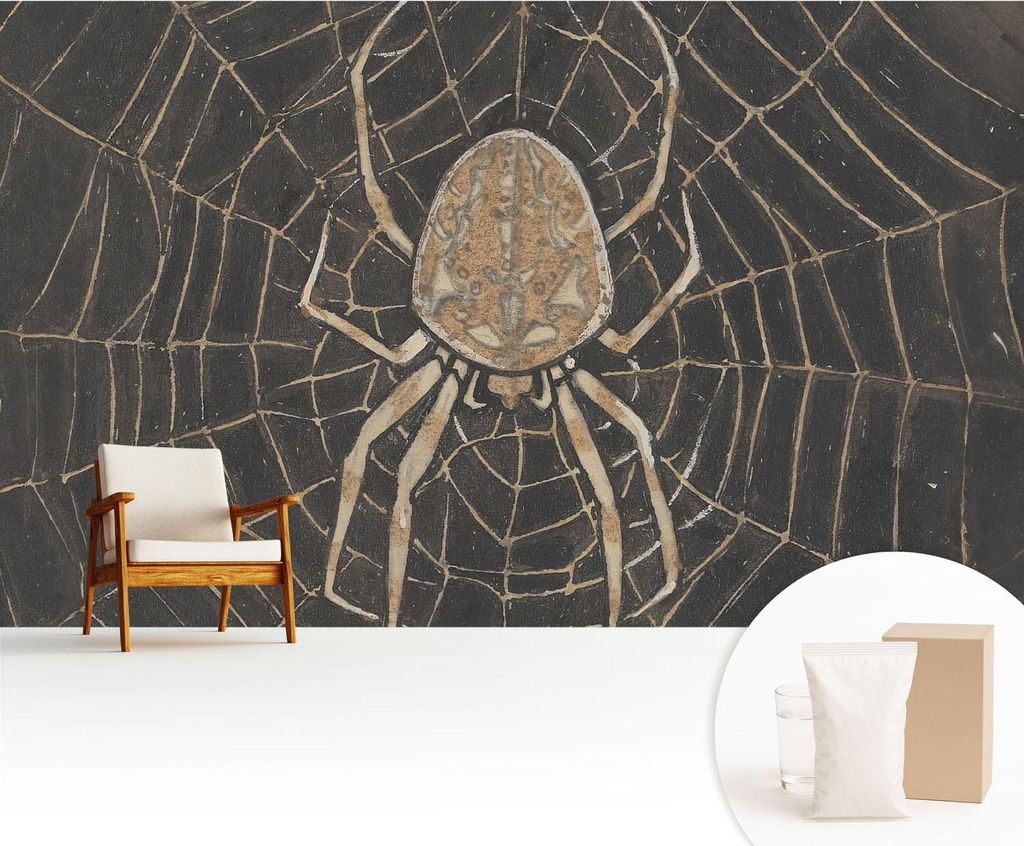 Fototapete - 416x254 cm - Tapete - Wandtapete - Wandbilder - Dekofolie - Tapete Folie - Wand - Dekoration - Wohnzimmer - Spinnennetz