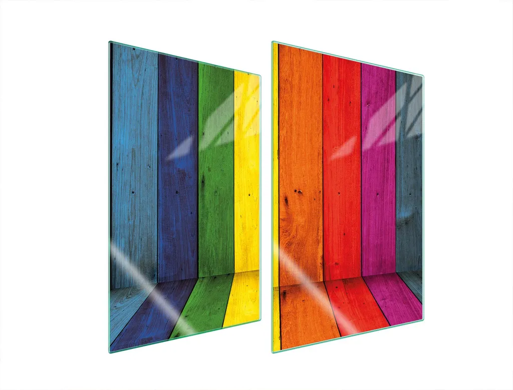 Set 2 Piastre 35x52 Copri Piano Cottura Vetro Temperato Multiuso