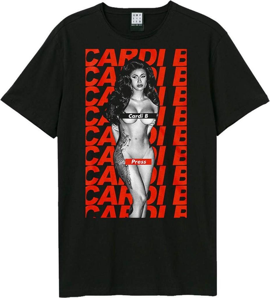 Amplified - "Press" T-Shirt für Herren/Damen Uni GD3535 (XXL) (Schwarz)
