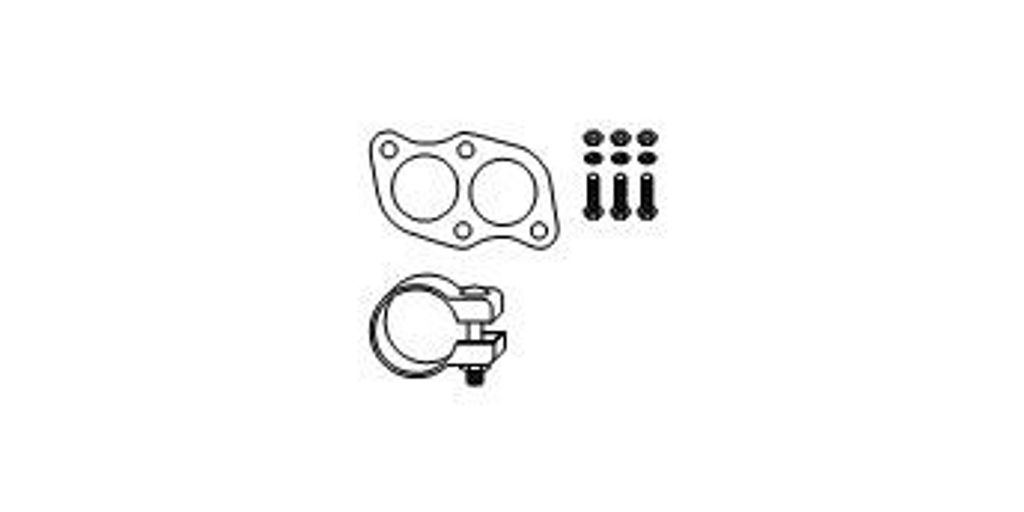 HJS Montagesatz Katalysator 82 11 2211 für VW Polo Coupe (86C, 80)