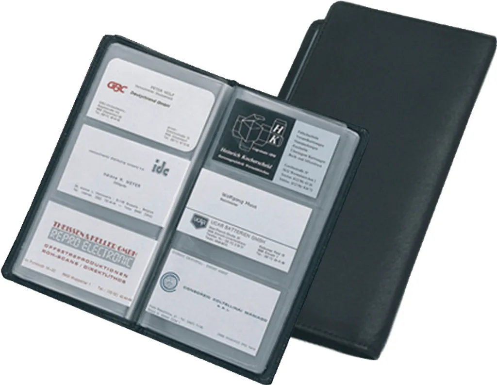 Rangement Cartes de Visite Alassio pour 120 Contacts en Similicuir