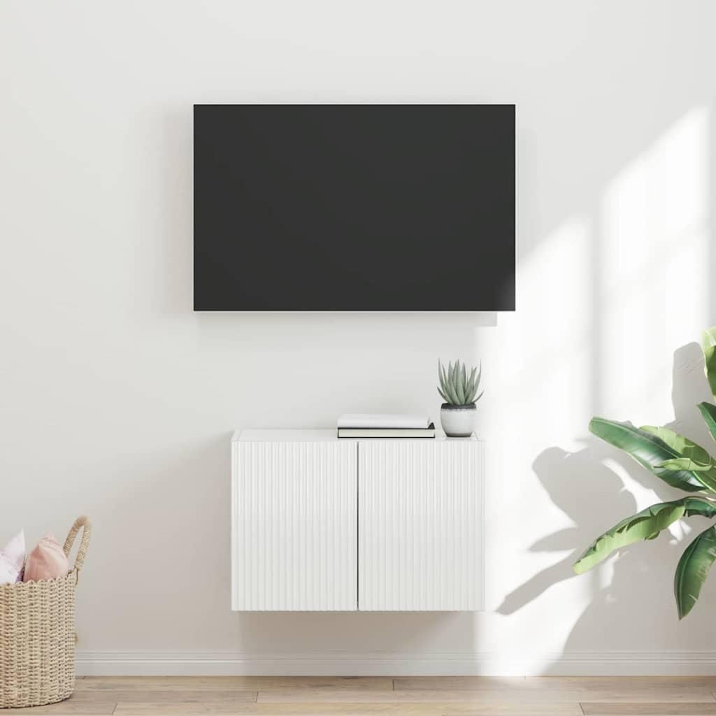 Maison Exclusive - TV-Wandschrank Hochglanz Weiß 59,5 x 31 x 40 cm Holzwerkstoff