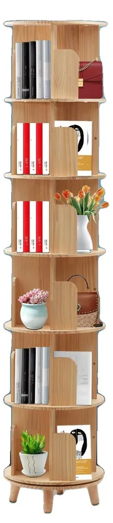 Organisateur de bibliothèque pivotant : fini le désordre ! Support bois