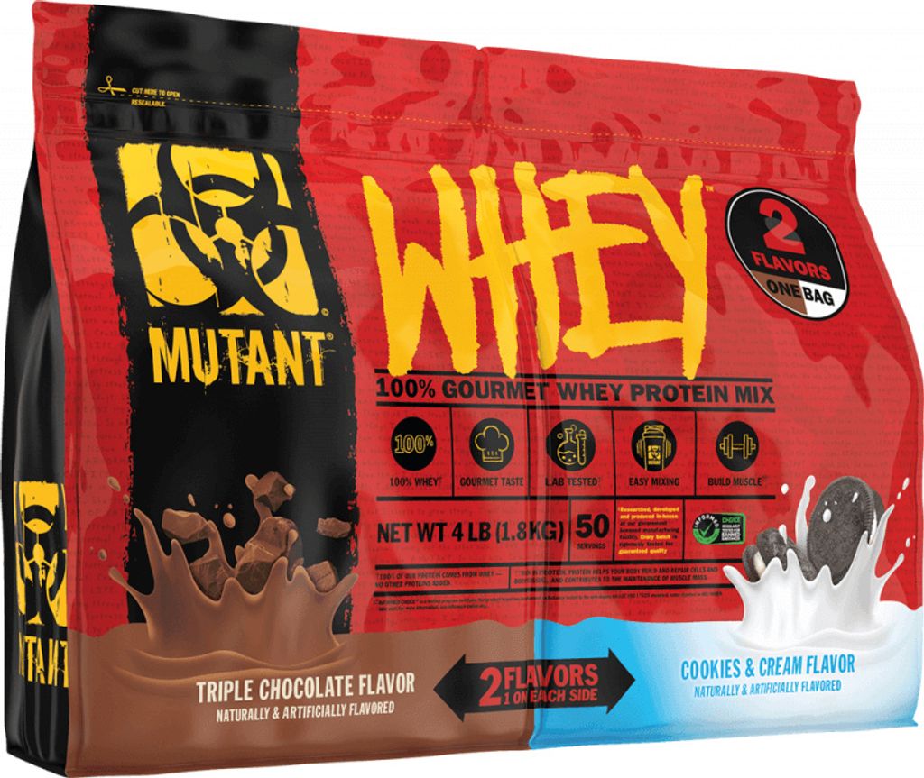 Mutant Mutant Whey - Dual Chamber Bag (4lbs) Triple Chocolate / Cookies & Cream - Eiweiße - Molkenprotein-Mischung