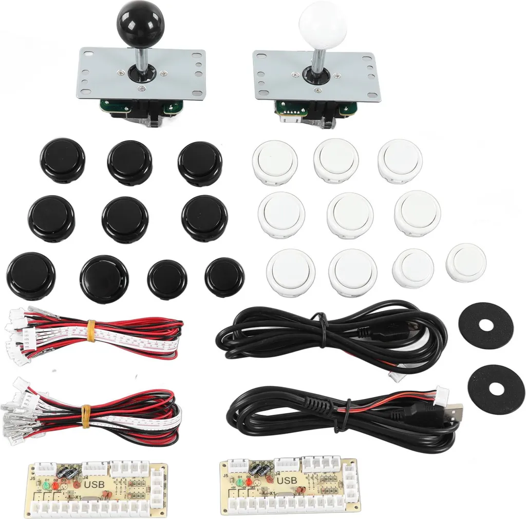Kit DIY Arcade 2 Giocatori | Encoder USB Professionali | Set Completo