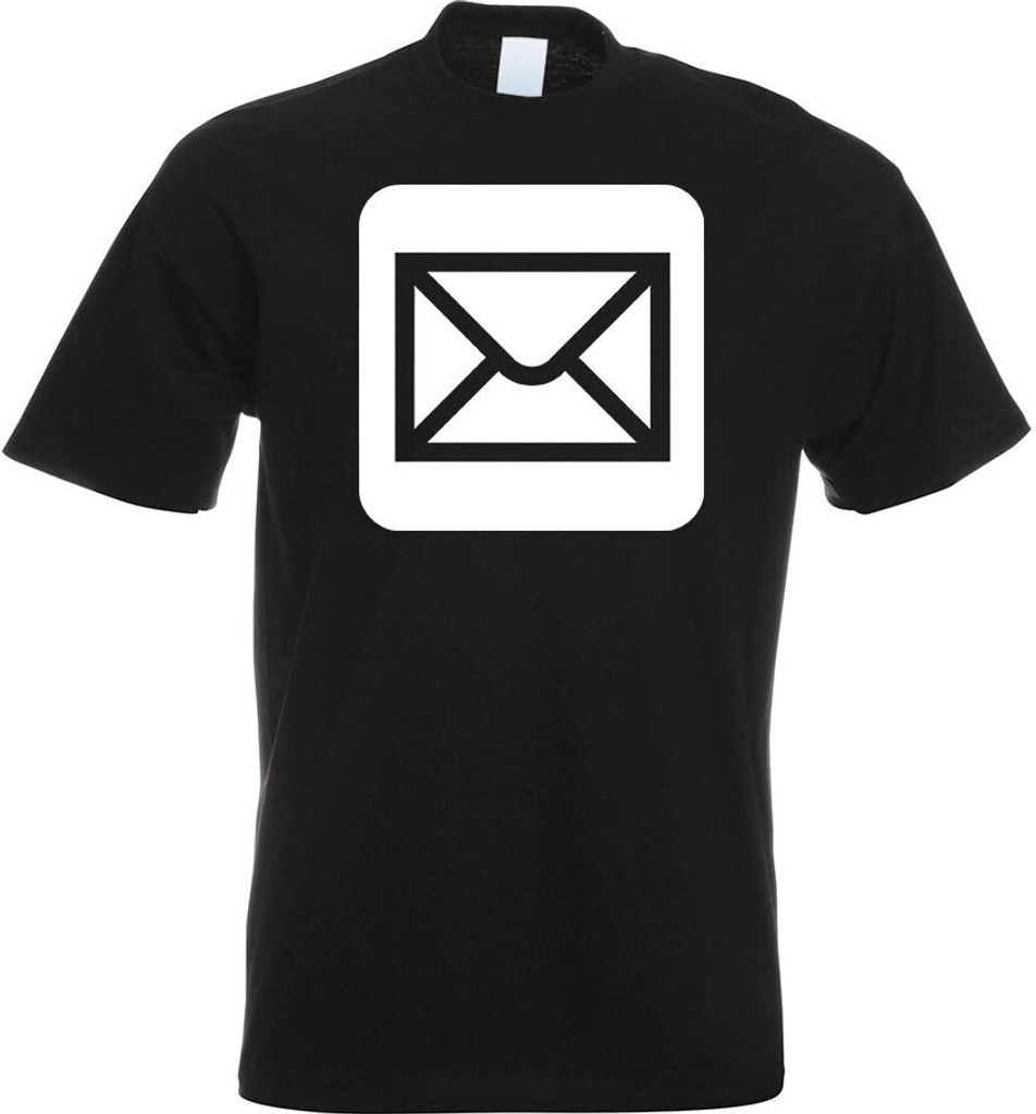 Kiwistar - T-Shirt - schwarz - Poststelle Postamt Piktogramme Herren Funshirt Bedruckt Design Sprüche Spruch Motive - mit Motiv Bedruckt - Funshir...