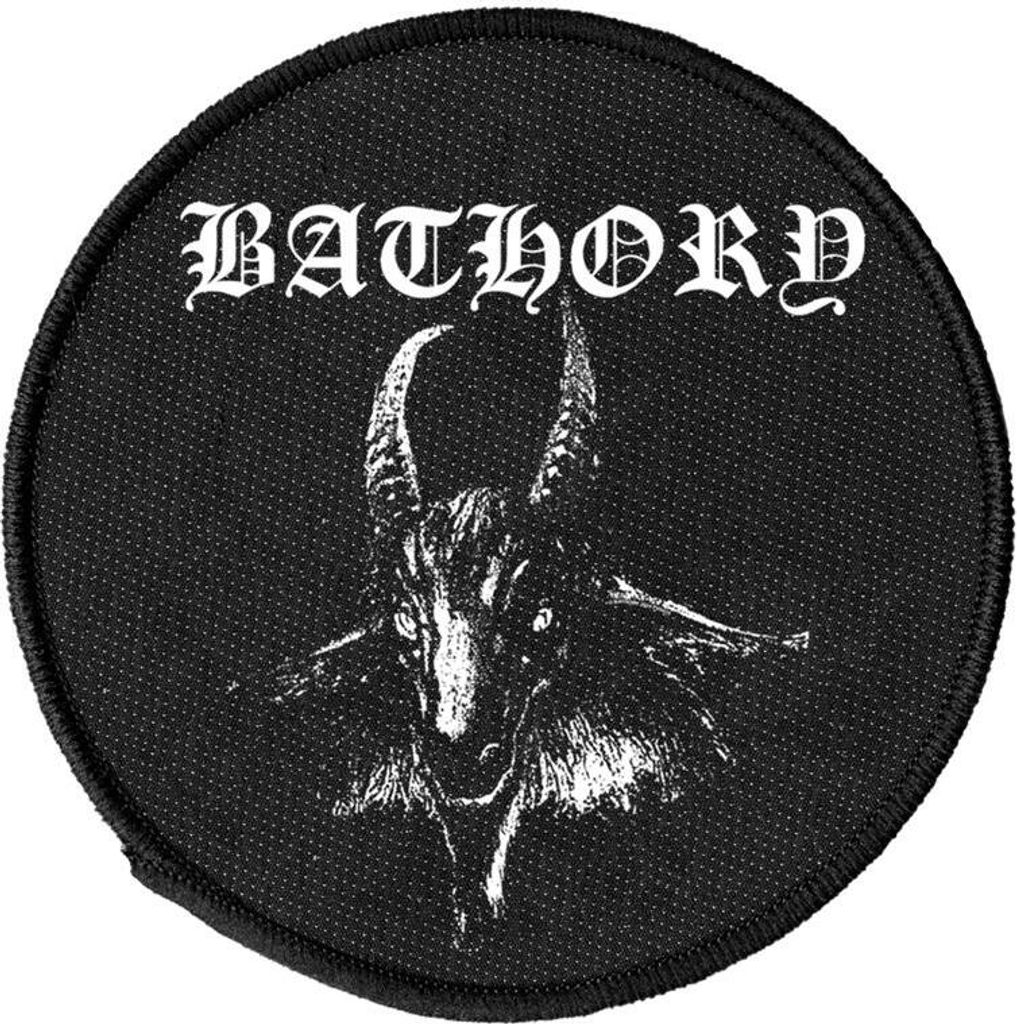 Bathory - Kreis-Stil - Patch "Goat" Aufnähen PH4341 (Einheitsgröße) (Schwarz)