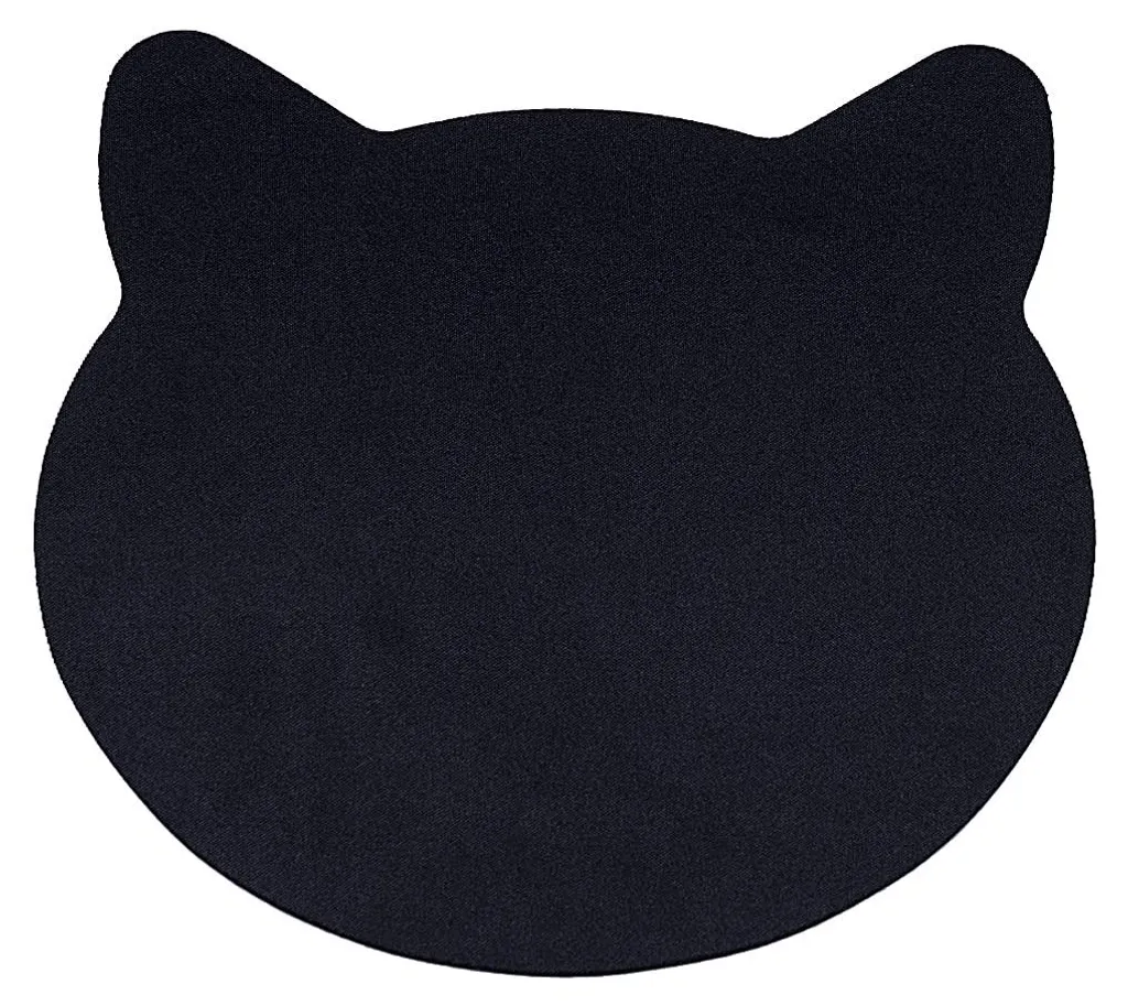 Tapis de souris pour ordinateur portable - Motif chat et design bureau