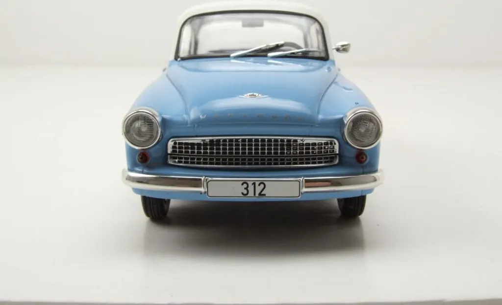 Voiture miniature Wartburg 312 1965 Whitebox 1:24 collection métal - 10