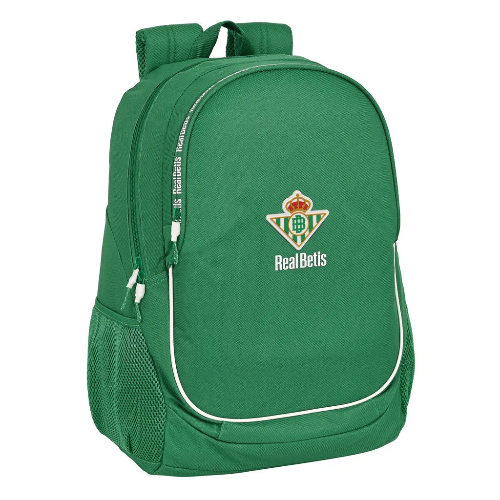 Sac à dos scolaire Real Betis vert anti-mal de dos et spacieux 44 cm