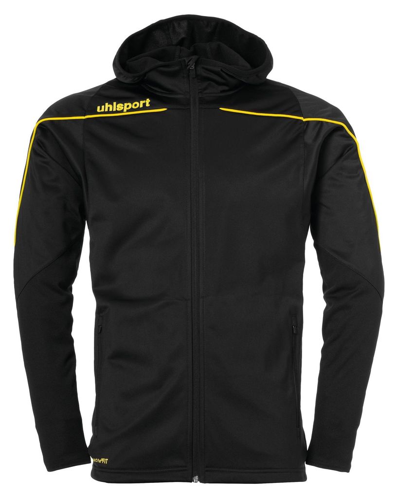 uhlsport Stream 22 Track Hood Jacke schwarz/limonengelb S Produktbild 
