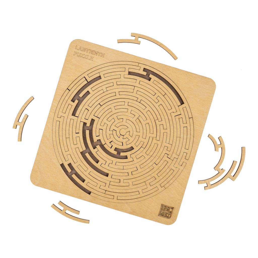 Escape Welt Labyrinth 20 x 20 x 0,6 cm Holz-Puzzle