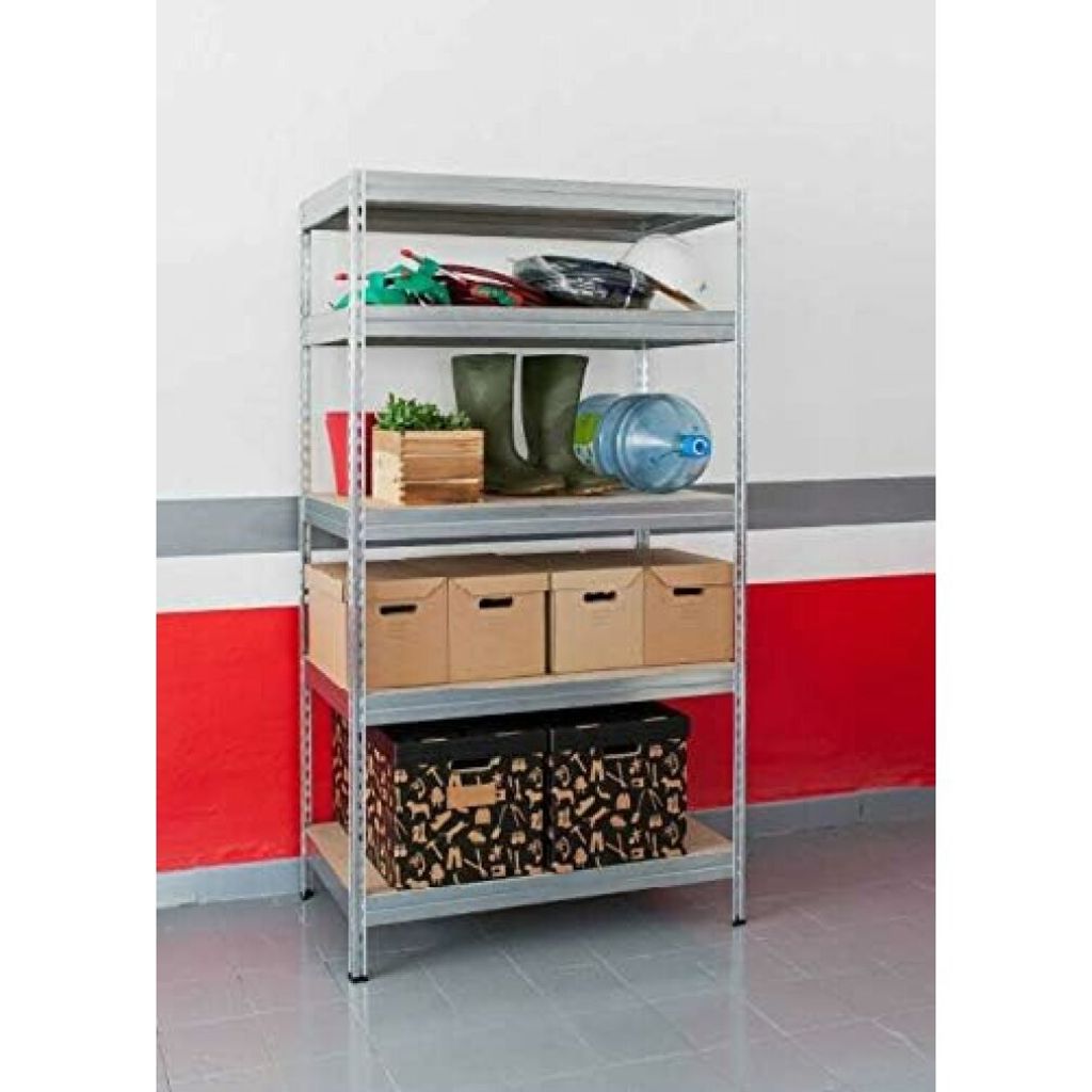 SZ Metall Schwerlastregal 24180-I(LV) silber 90,0 x 45,0 x 180,0 cm