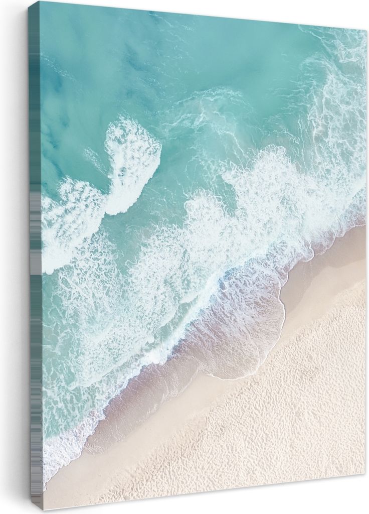 Wanddeko 50x70 cm - BadezimmerStrand und Meer, Leinwand Bilder, Wandbilder, Gemälde