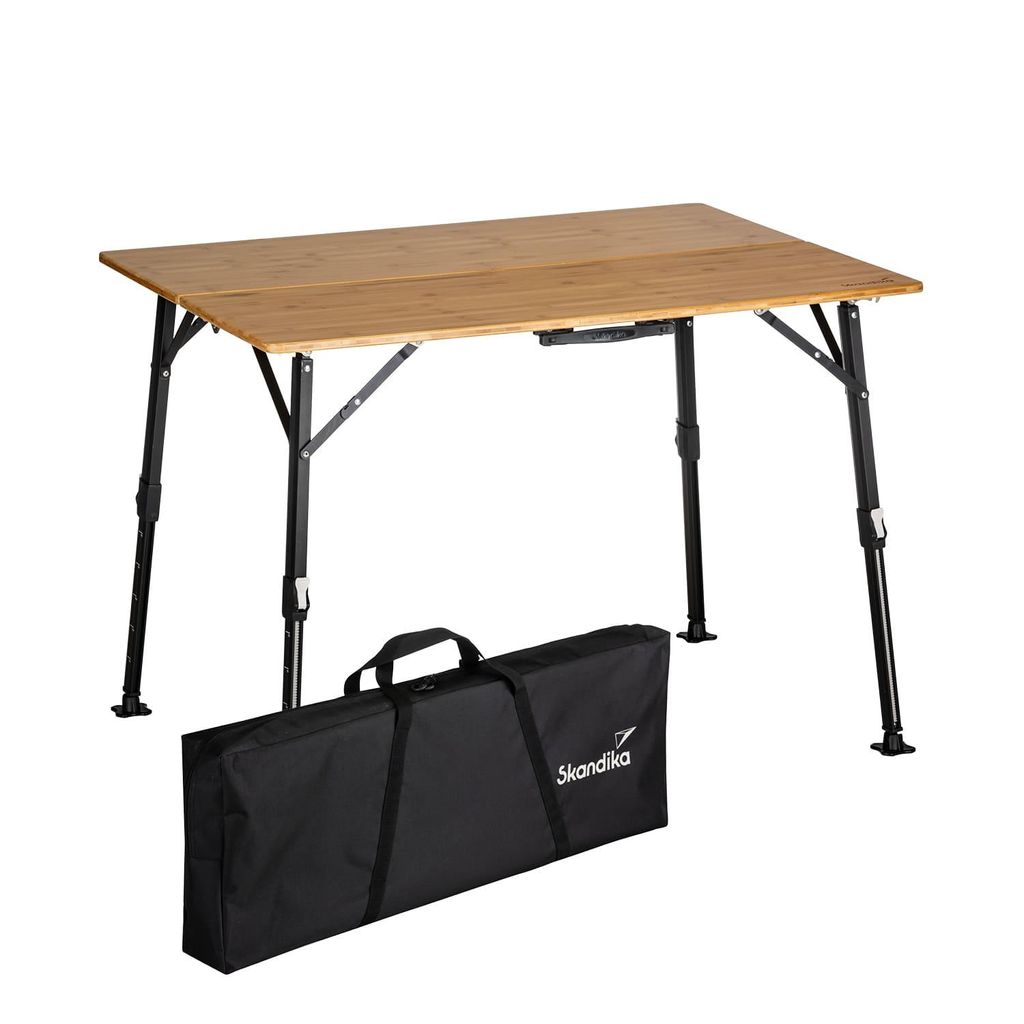 Skandika Campingtisch Tobro | Klapptisch mit Bambus Produktbild 
