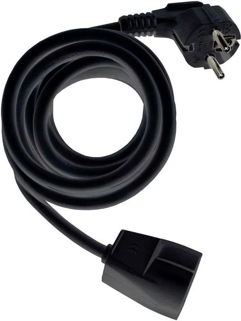Extension Électrique 10m Argent 16A 3x1.5mm Idéal pour Outillage et DIY