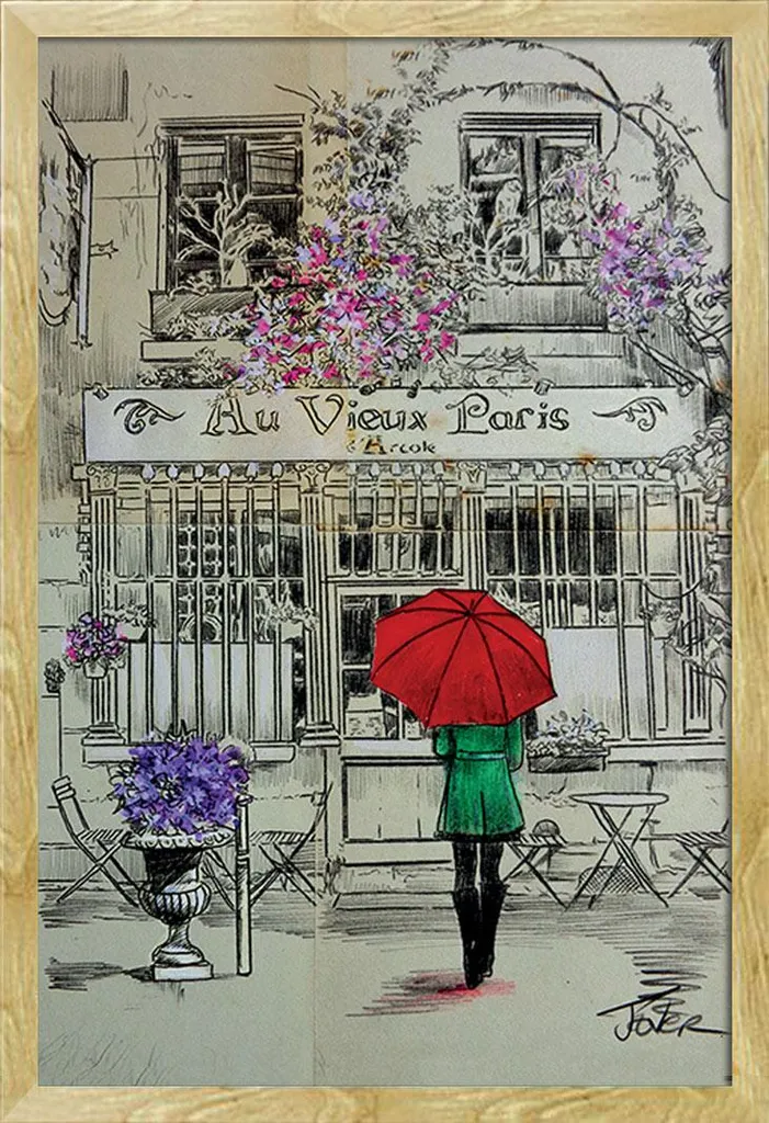 Maxi Poster Loui Jover Au Vieux Paris + Cornice Shinsuke Faggio