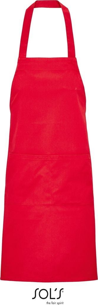 SOLs 03569 | Latzschürze, Gamma Unisex Apron, 90 x 75 cm - Farbe: Red - Größe: 90 x 75 cm