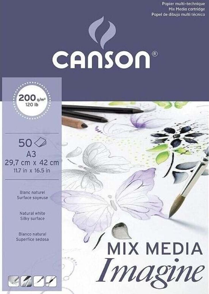 Canson Pad Imagine Skicář 50 A4 200 g White Obrázek produktu 