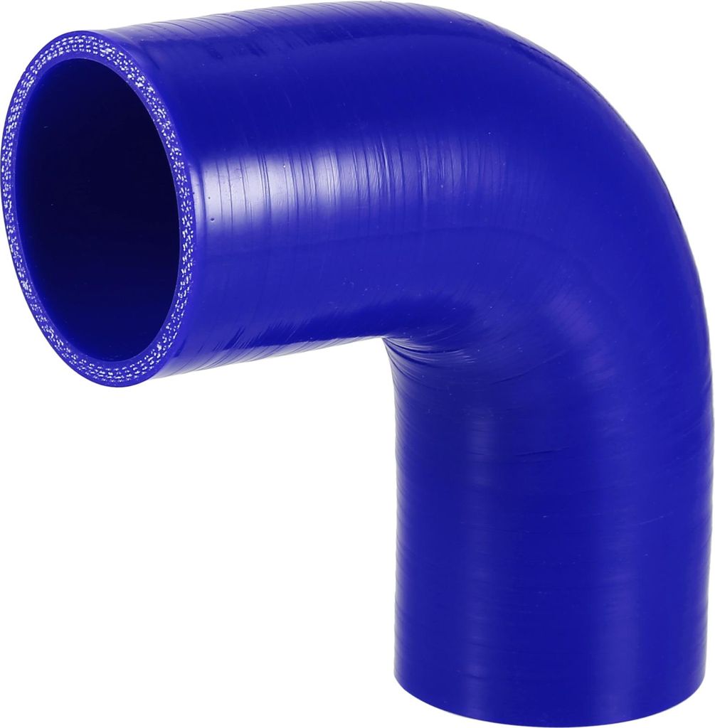1 Stück 60mm 2,36" ID 120mm 4,72" Länge 90 Grad blau Autosilikonschlauch Kühlmittelschlauch Universal