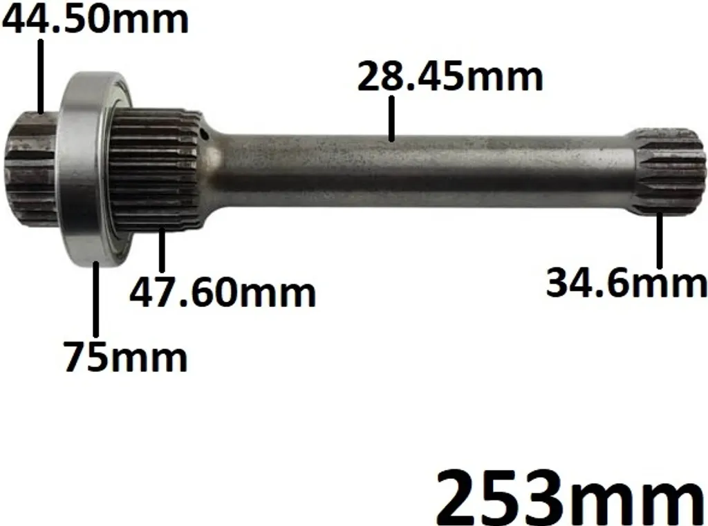 Réparer transmission Mercedes Actros : Cardan 253mm 12/30/16 dents fiable