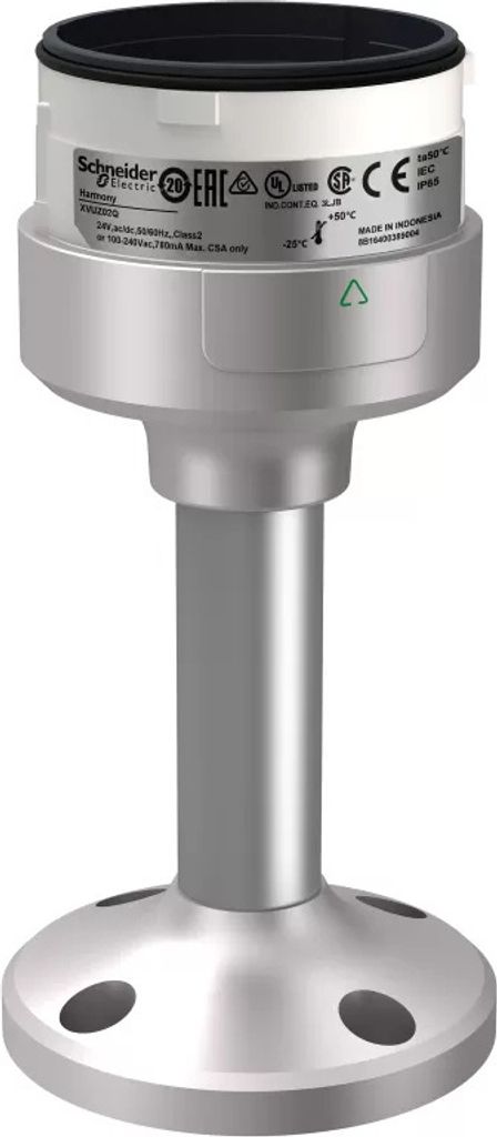 Schneider Electric Montageplatte auf Aluminium-Rohr, Harmony XVU, modular, 60mm, silber, Höhe 100mm, 24V ACDC, 110-240V AC XVUZ02Q
