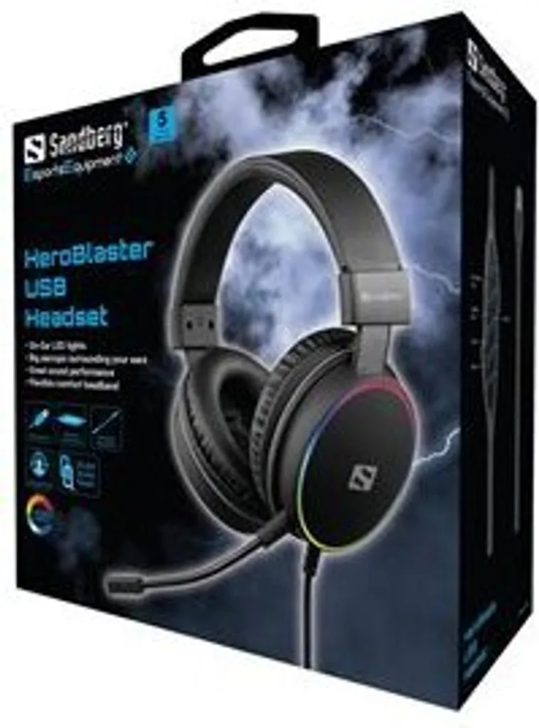 Casque Sandberg HeroBlaster USB idéal pour Télétravail et Gaming