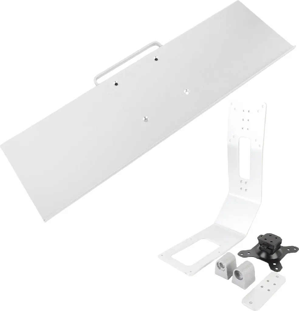 Support d'ordinateur aluminium gris sidéral avec socle écran et clavier