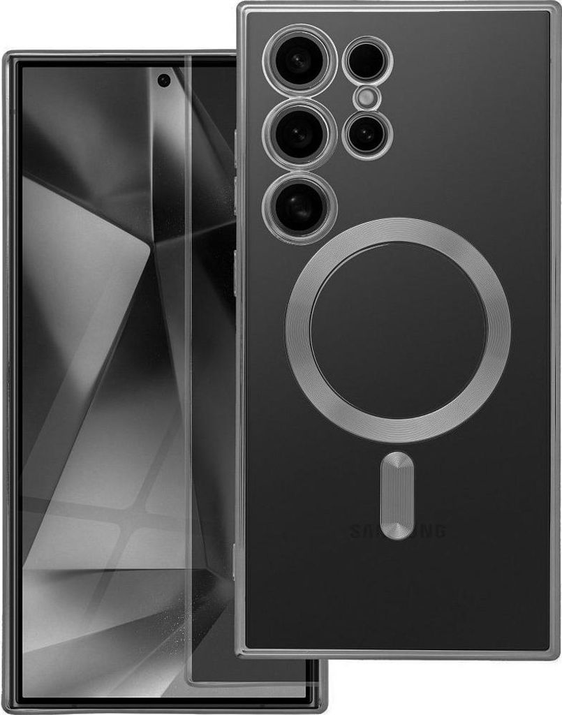 Case passend für Samsung A57 Electro Mag Cover kompatibel mit MagSafe titanium gray