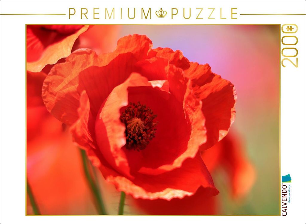 CALVENDO Puzzle Klatschmohn ganz nah 2000 Teile Puzzle quer Produktbild 
