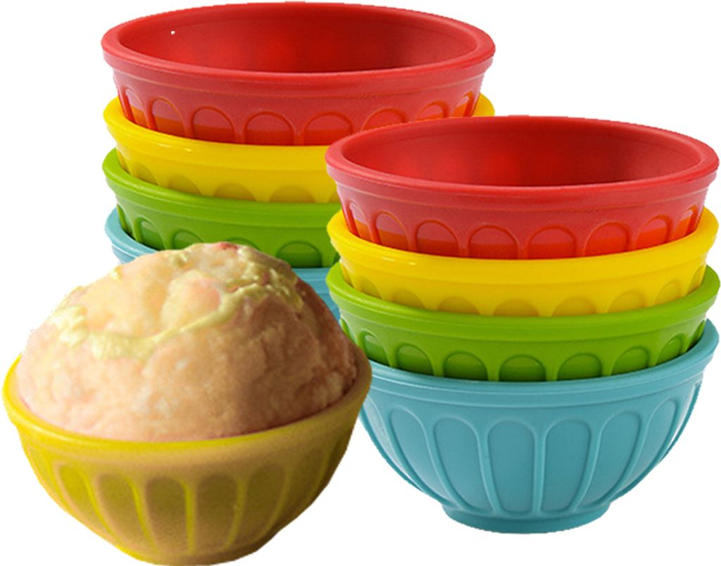 8 Stück wiederverwendbare Silikon-Backförmchen, kleine Muffin-Backformen, Cupcake-Förmchen, Mini-Brotformen