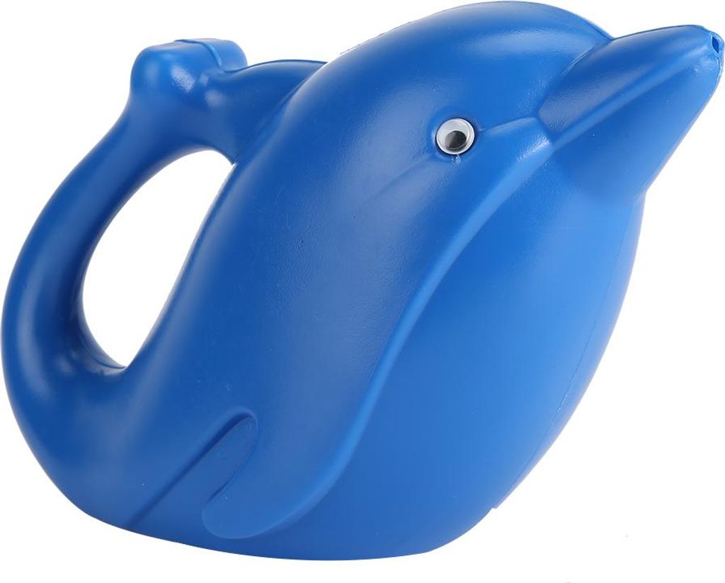 1200 ml Gie?kanne aus Kunststoff fš¹r Kinder, ideal fš¹r Strand und Garten, mit Tiermotiven, blauer Delfin