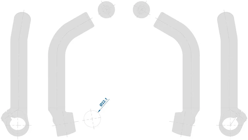 Ritchey Comp 125 mm Corners - Embouts de Guidon Ergonomiques pour VTT - 2