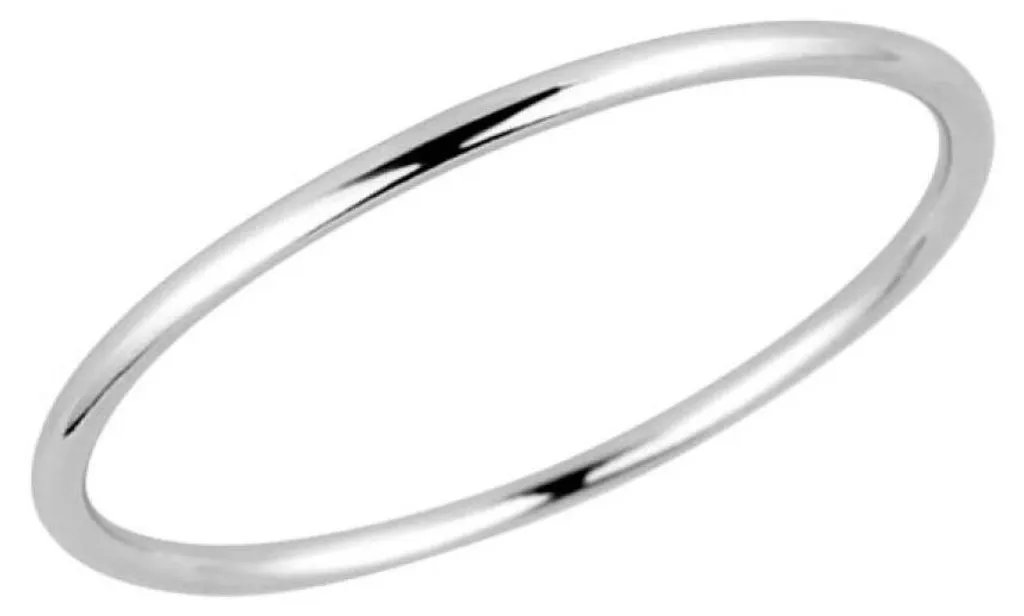 Anneau fin en argent véritable 65014, bijou discret de taille 56 mm
