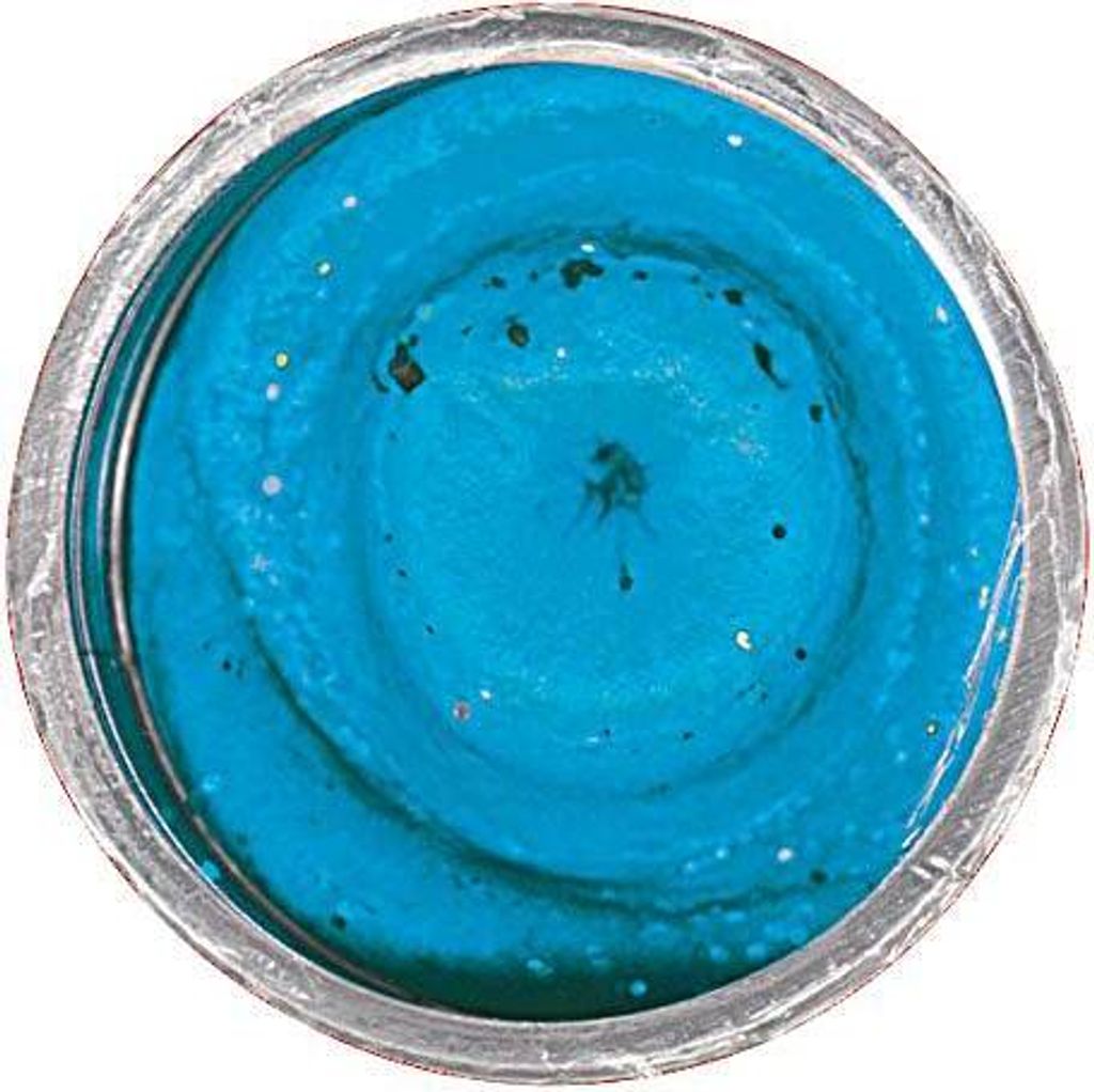 Berkley PowerBait Glitter Trout Bait - 50g Forellenteig, Farbe:Neon Blau