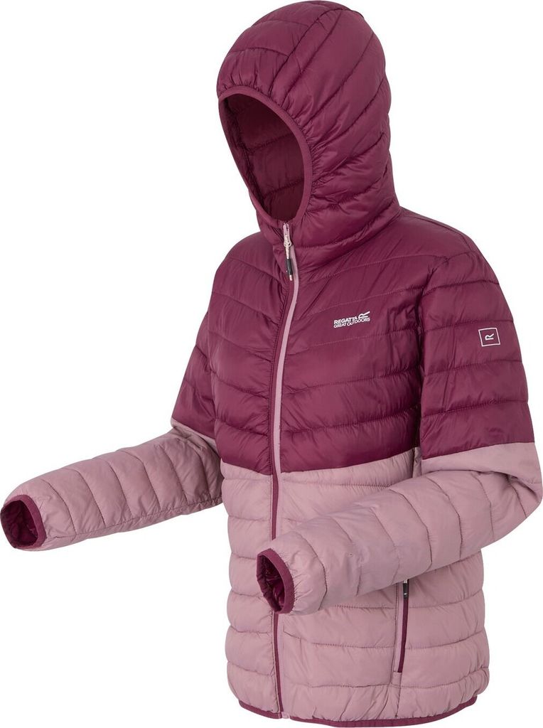 Regatta Hillpack IV Steppjacke für Damen mit Kapuze, Farbe:Dunkelrot, Größe:46