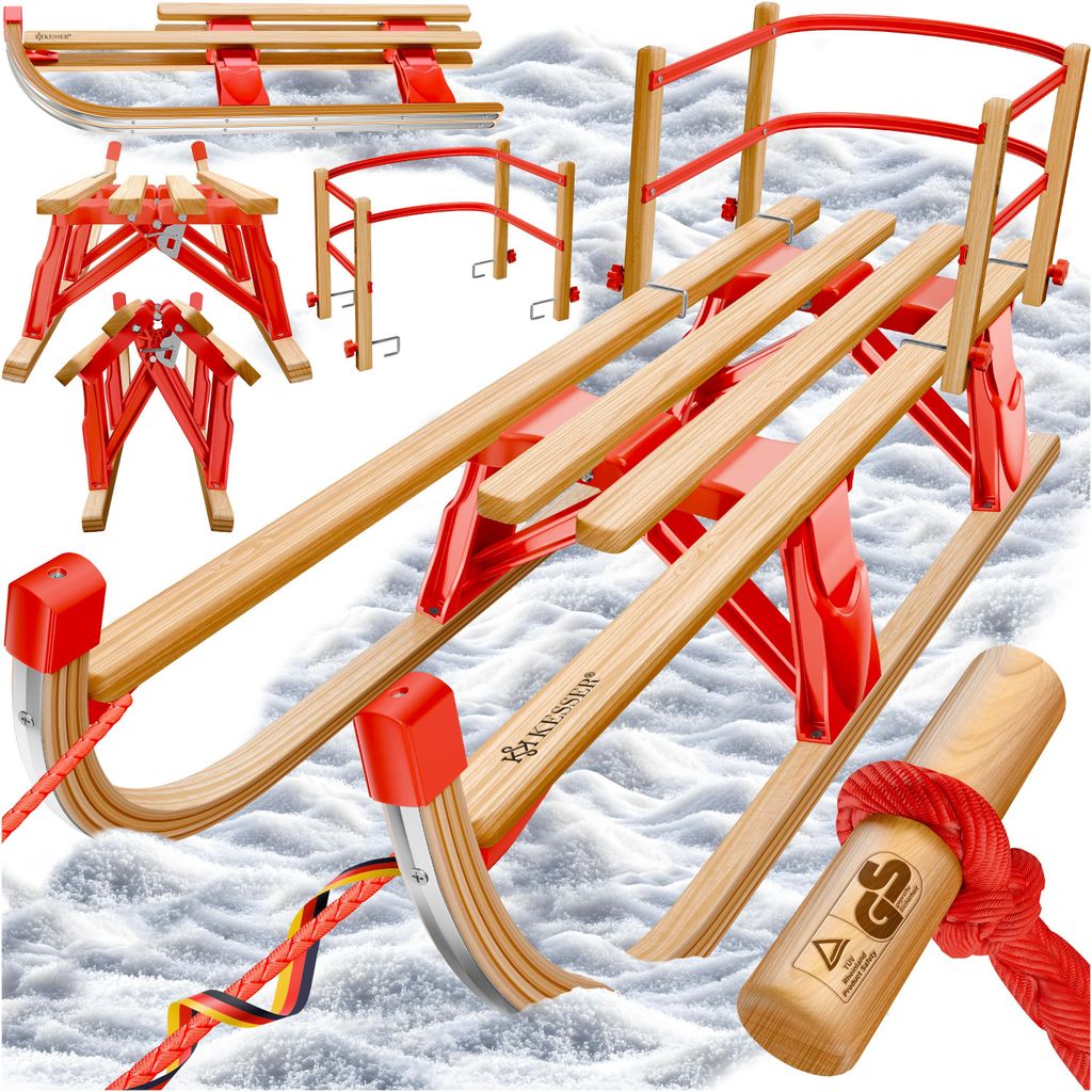 Slittino in legno KESSER® Premium, slittino pieghevole per Immagine del prodotto 