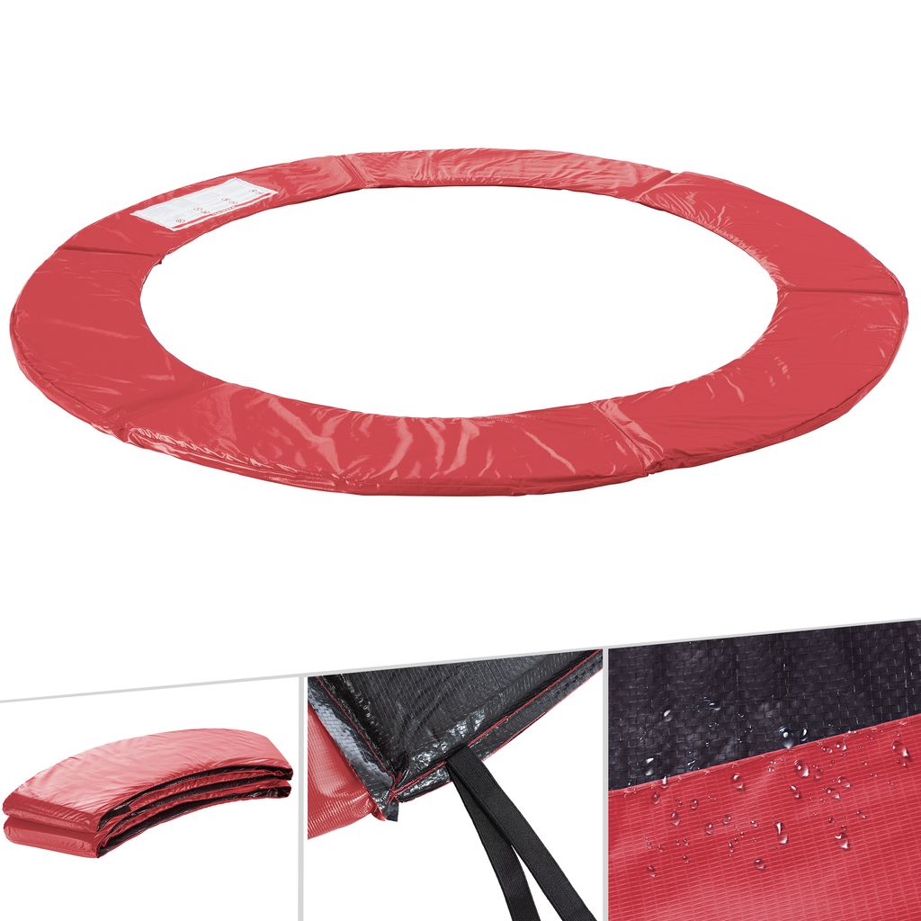 Randabdeckung Federabdeckung Randschutz in rot für Trampolin 244 bis 250 cm 