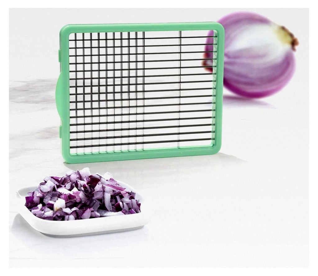 Nicer Dicer Chef Messereinsätze 6x6 + 6x30 + 12x48 mm inkl. Tomateneinsatz 6 mm - Kompatibel nur mit dem Nicer Dicer Chef (Fassungsvermögen 2100m...