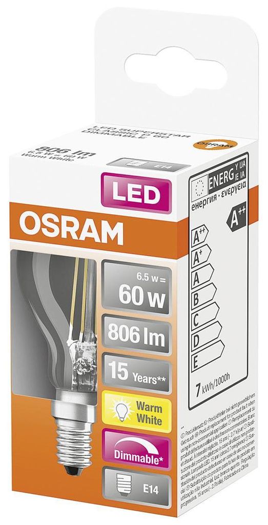 LEDVANCE 4058075447875, 5,9 W, 60 W, E14, 806 lm, 15000 h, Obrázok produktu 