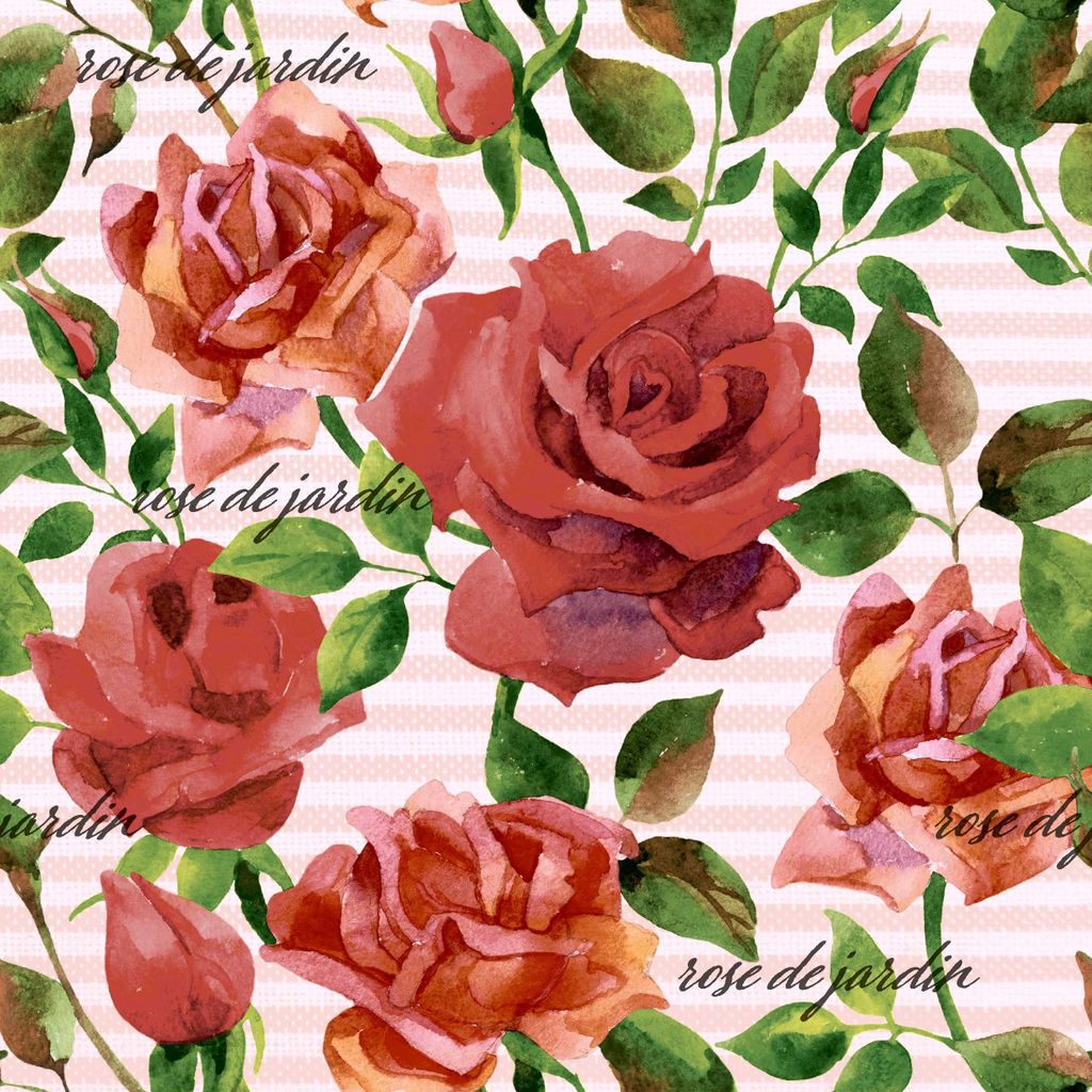 PAPER+DESIGN 206181 Lunchservietten Rosen - 33 x 33 cm, 20 Stück