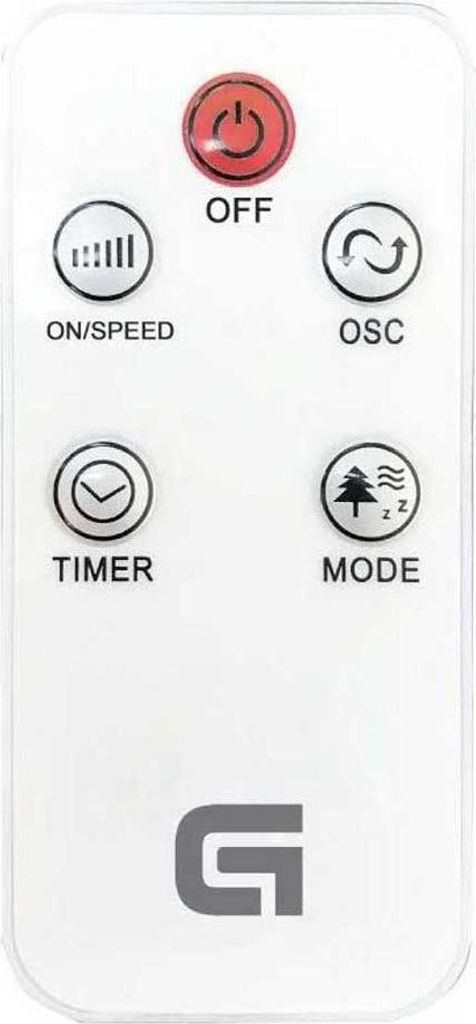 Ventilatore Grunkel a torre 50w 3 velocità con timer bianco Immagine del prodotto 