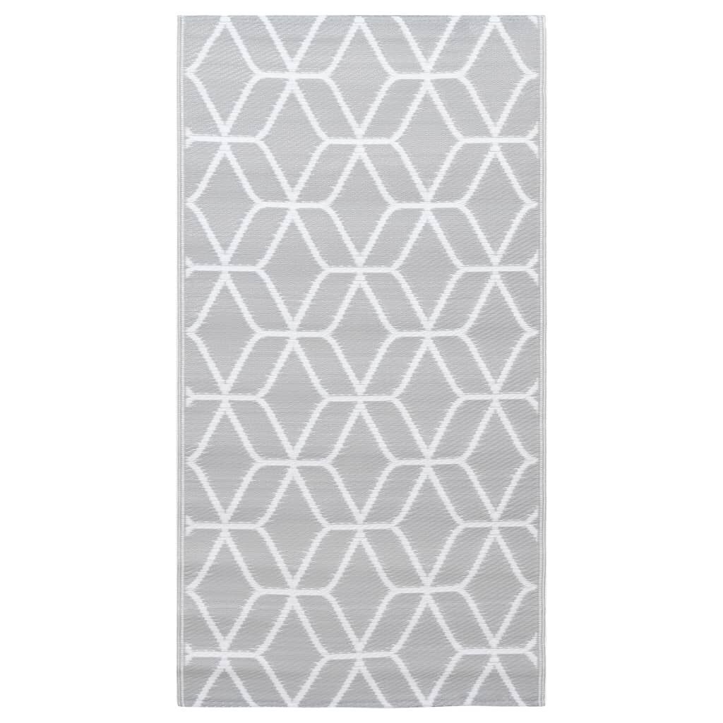 Outdoor-Teppich ARAKIL Grau 190x290 cm PP