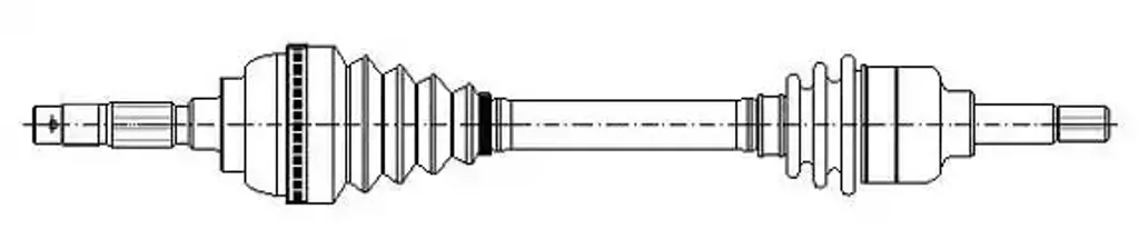 Arbre de transmission DA51234 robuste - Spécial Alfa Romeo GT et 147