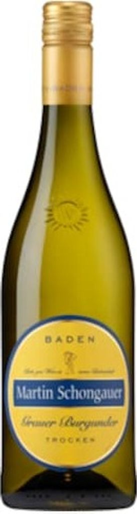 A bottle of white wine on a white background.