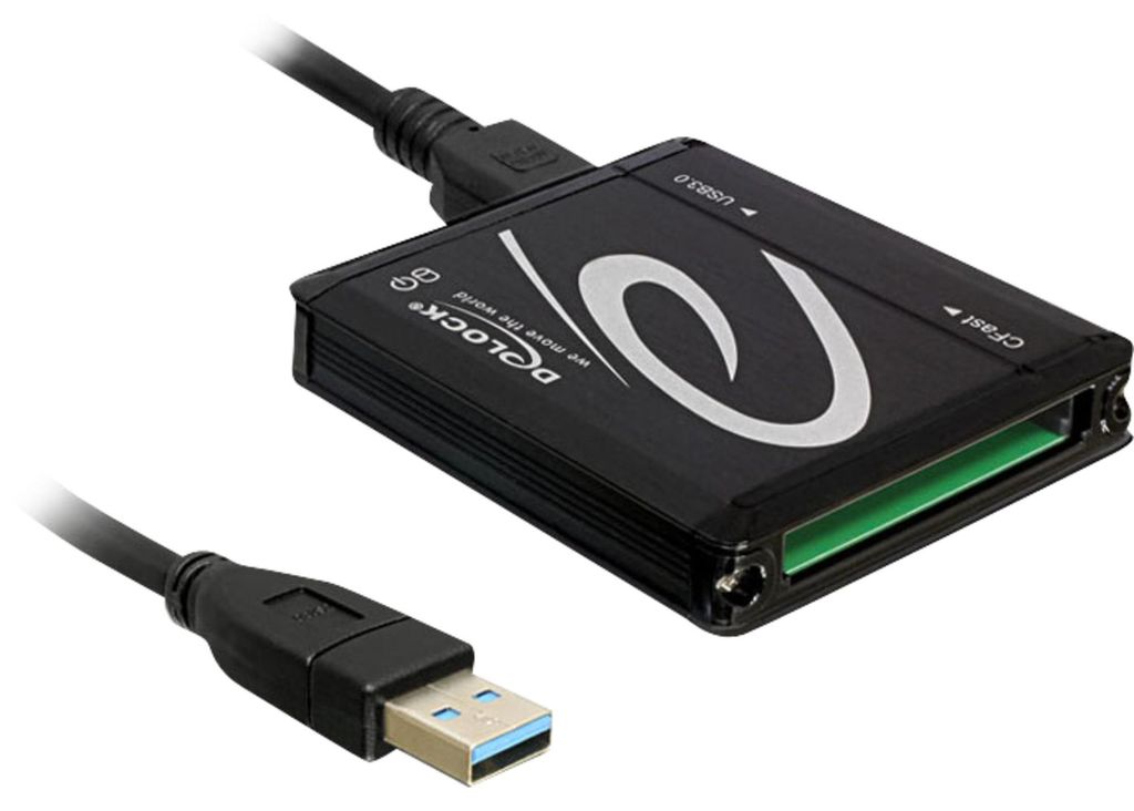 DeLOCK 91686 Kartenleser - USB 3.0 - Extern - CFast-Karte Typ I, CFast-Karte Typ II