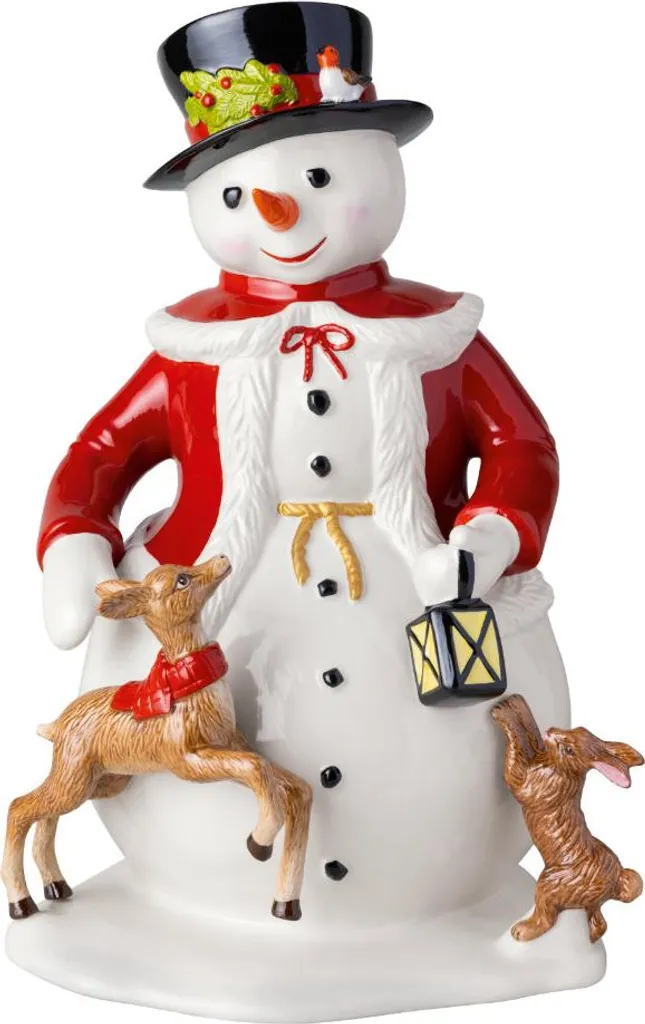 Figurine Bonhomme de Neige Villeroy & Boch - Déco de Noël Durable Qualité