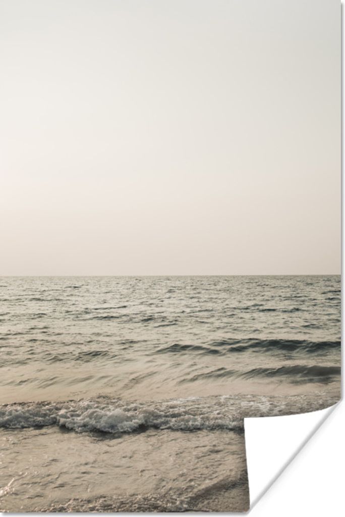 MuchoWow Poster Sommer - Meer - Weiß 40x60 cm - Plakate für die Wand - Poster Babyzimmer