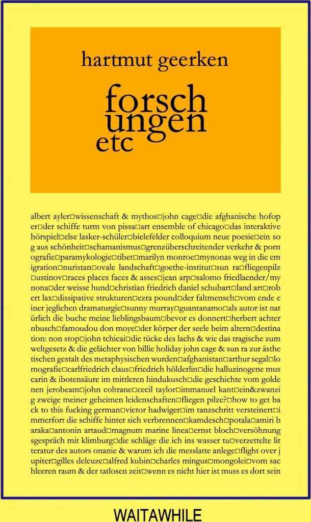 forschungen etc